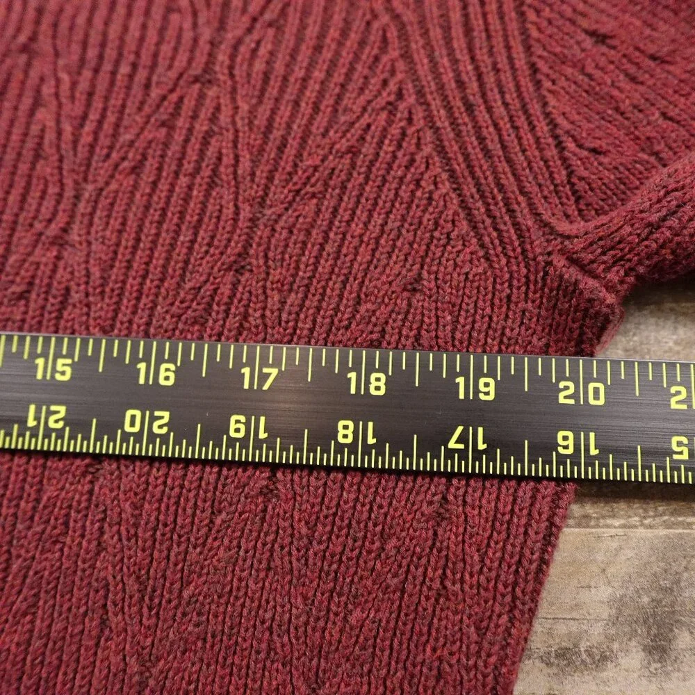 Tommy Bahama‎ quarter zip pullover sweater mock neck men's medium maroon